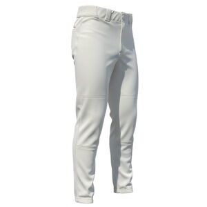 "Dirty Mids" Men's White Athletic Baseball Pants Medium